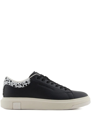 Armani Exchange logo sneakers - Black