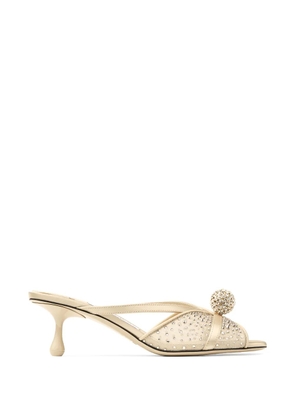 Jimmy Choo Siva pearl-embellished sandals - Neutrals