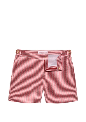 Orlebar Brown Bulldog striped classic swim shorts - Red
