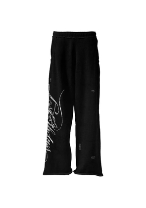 LOSTSHDWS distressed track pants - Black