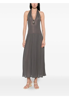 St. Agni V-neck midi dress - Grey