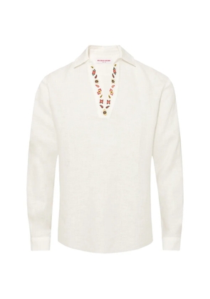 Orlebar Brown Ridley embroidery shirt - Neutrals