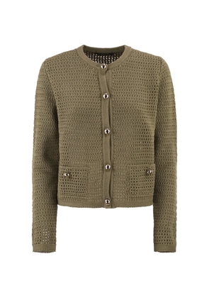 Fabiana Filippi openwork cardigan - Green