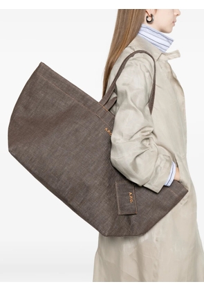 A.P.C. Drummer tote bag - Brown