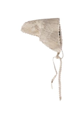 Miu Miu crochet triangle headband - Neutrals