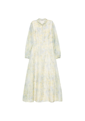 Alberta Ferretti floral maxi dress - Yellow
