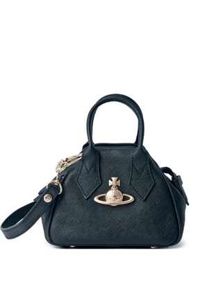 Vivienne Westwood mini Yasmine top-handle textured tote bag - Black