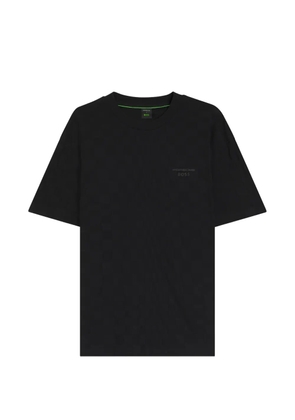 BOSS logo-embossed crew-neck T-shirt - Black