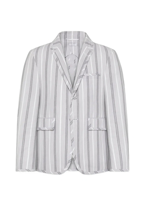 Thom Browne Madras striped blazer - Grey