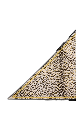 Roberto Cavalli Pop Jaguar silk scarf - Neutrals