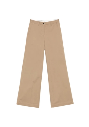 Nine In The Morning Nadia buttoned straight trousers - Neutrals