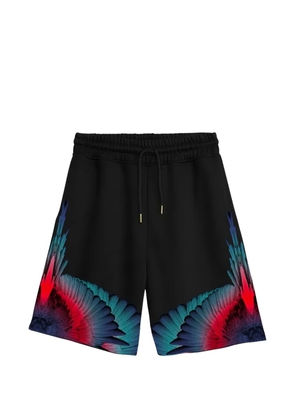 COUNTY OF MILAN wings drawstring track shorts - Black