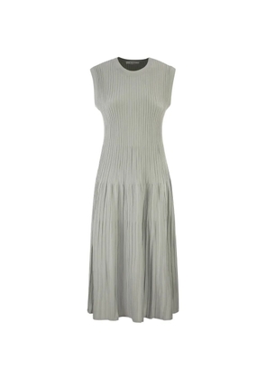 Max Mara ribbed round-neck midi dress - Green