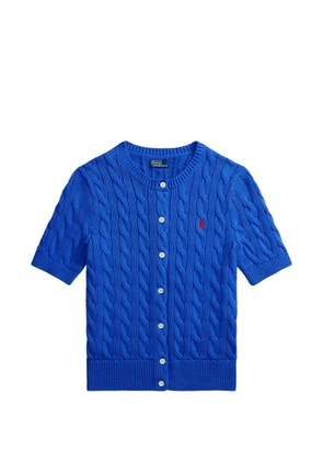 Polo Ralph Lauren Polo Pony-embroidered cable-knit cardigan - Blue