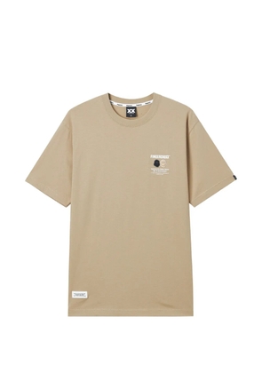 FINGERCROXX logo-print T-shirt - Neutrals