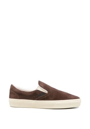 TOM FORD suede slip-on sneakers - Brown