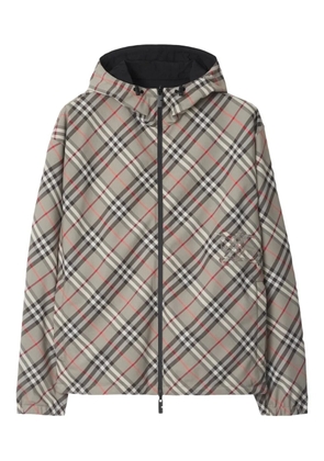 Burberry reversible checked jacket - Grey