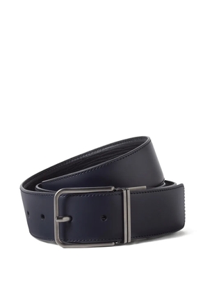 Zegna reversible leather belt - Blue