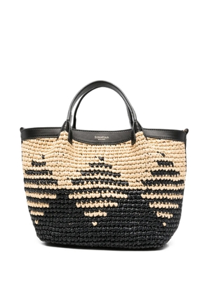 Serapian mini Secret mosaico tote bag - Black