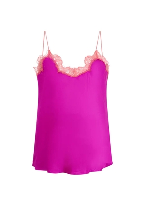Roberto Cavalli lace-trim blouse - Pink