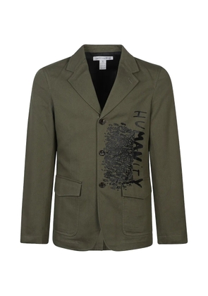 Comme des Garçons Homme printed blazer jacket - Green
