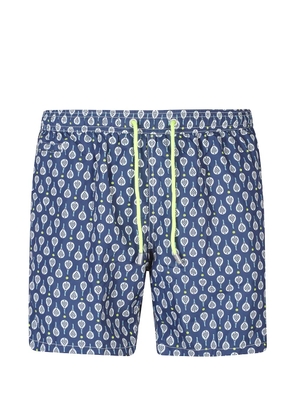 MC2 Saint Barth drawstring patterned swim shorts - Blue