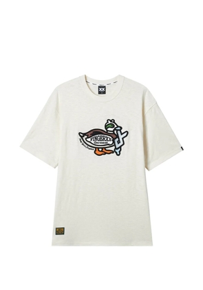 FINGERCROXX embroidered T-shirt - Neutrals