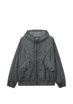 izzue hooded pocket jacket - Grey