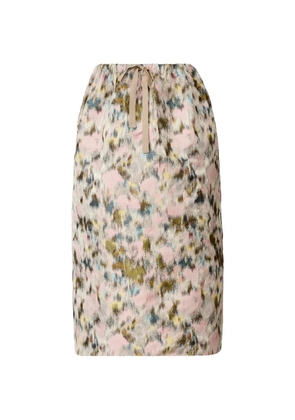 Fabiana Filippi floral print tie skirt - Pink