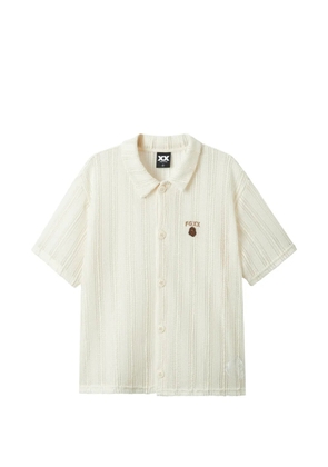 FINGERCROXX button-down collared knitwear - Neutrals