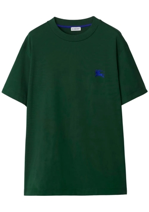 Burberry Equestrian Knight-embroidered cotton T-shirt - Green