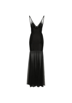 Alchemy tulle detail dress - Black