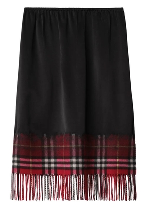 Burberry fringed midi skirt - Black