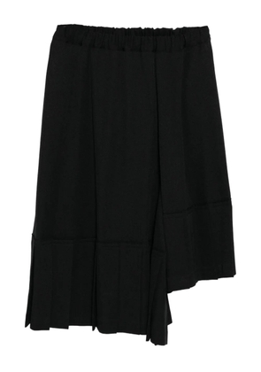 Comme Des Garçons Comme Des Garçons asymmetric pleated skirt - Black