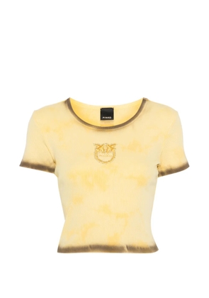 PINKO logo-embroidered T-shirt - Yellow