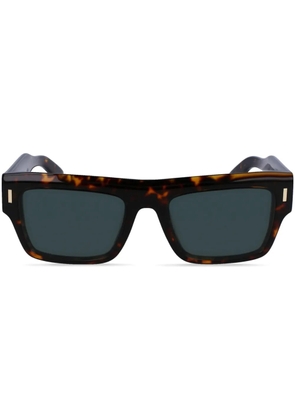 Calvin Klein shield frame sunglasses - Brown