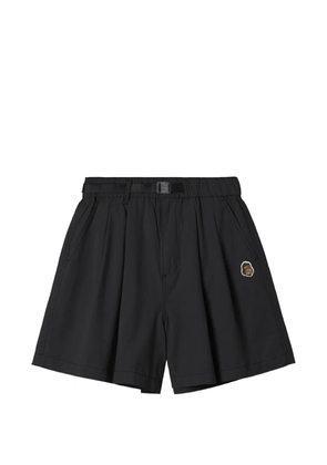 FINGERCROXX belted pleated shorts - Black