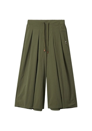FINGERCROXX drawstring pleated trousers - Green