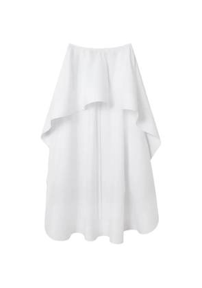 Stella McCartney ruffled-overlay midi skirt - White