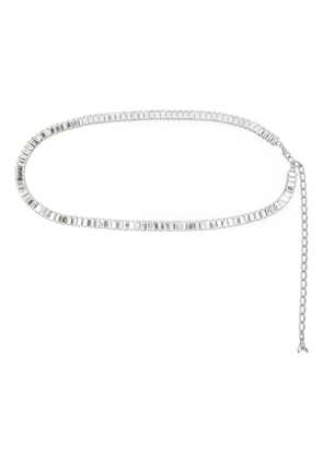 Patrizia Pepe crystal-embellished belt - Silver