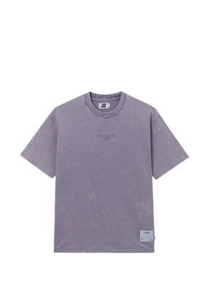 izzue embossed T-shirt - Purple
