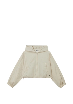 b+ab zip-up hooded jacket - Neutrals