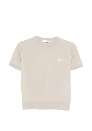 Maison Kitsuné logo-patch T-shirt - Neutrals