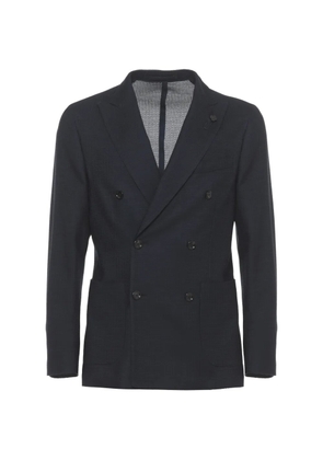 Lardini double-breasted blazer - Blue