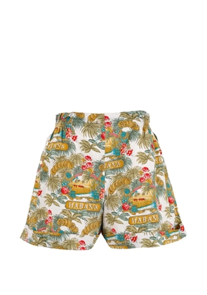 Les Copains Vintage floral-print shorts - White