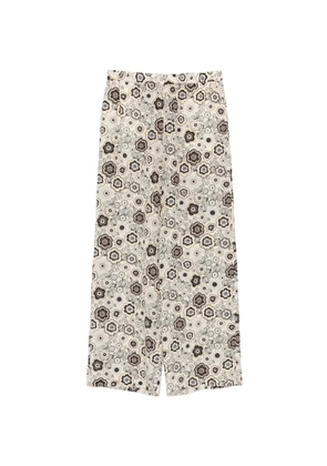 ASPESI floral-print trousers - Neutrals