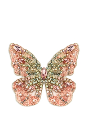Jennifer Behr Absolem crystal butterfly hair clip - Green
