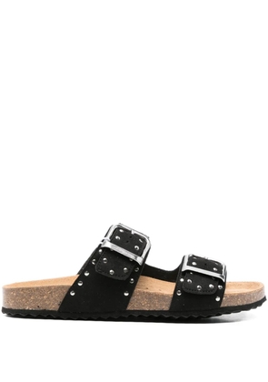 Geox Brionia studded double-buckle sandals - Black