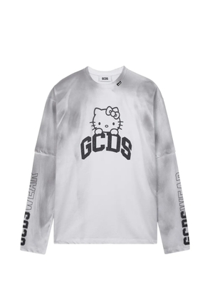 GCDS x Hello Kitty long-sleeved cotton T-shirt - White