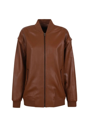 Enes button patch pocket jacket - Brown